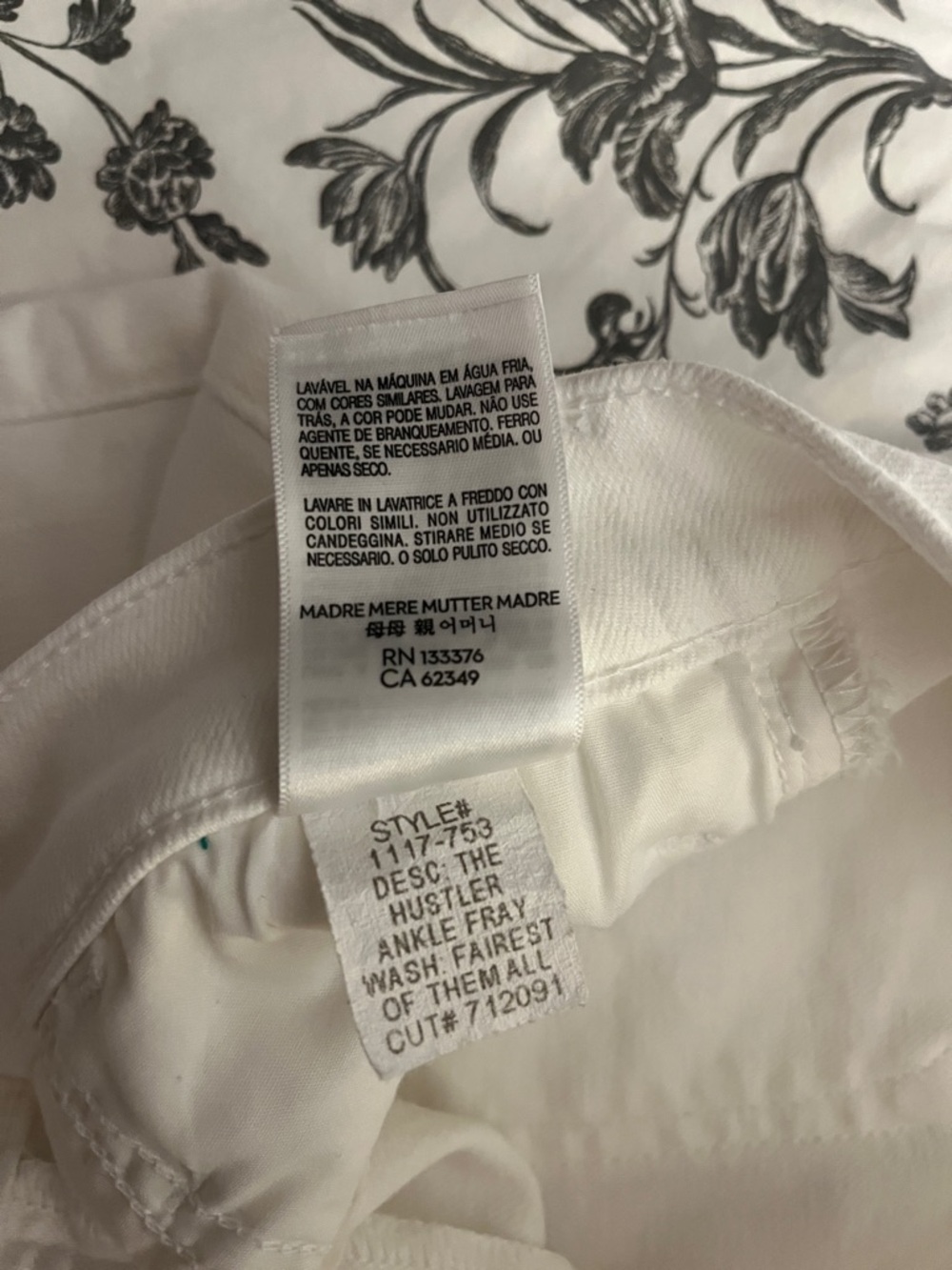 MOTHER Hustler Ankle Fray Sz 29 in Fairest of Them All - Picture 7 of 10